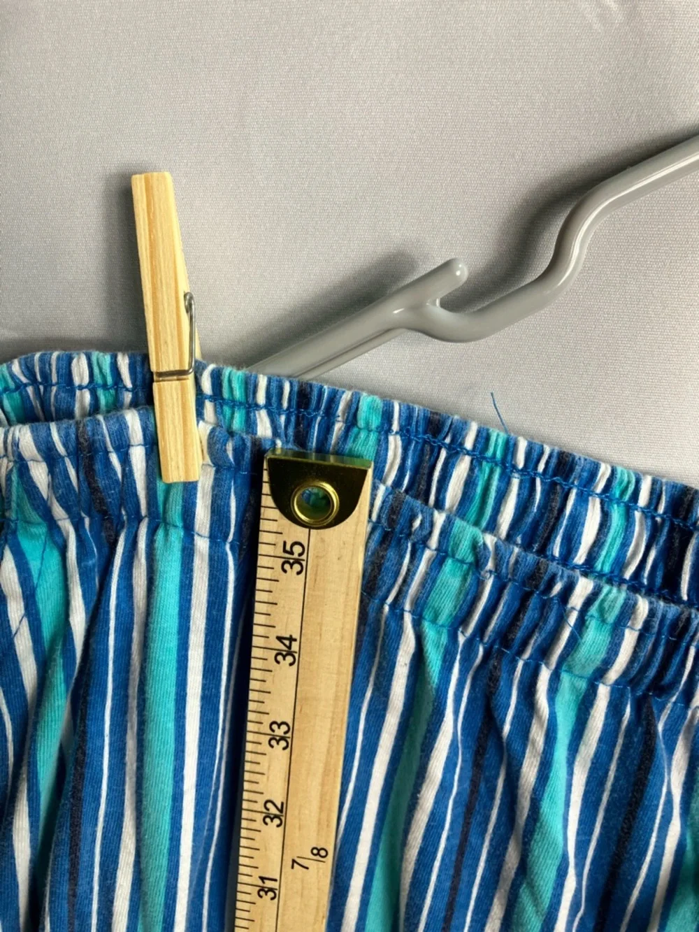 Comfortable Blue V-Neck Pajama Set - Casual Sleepwear - Picture 5 of 15